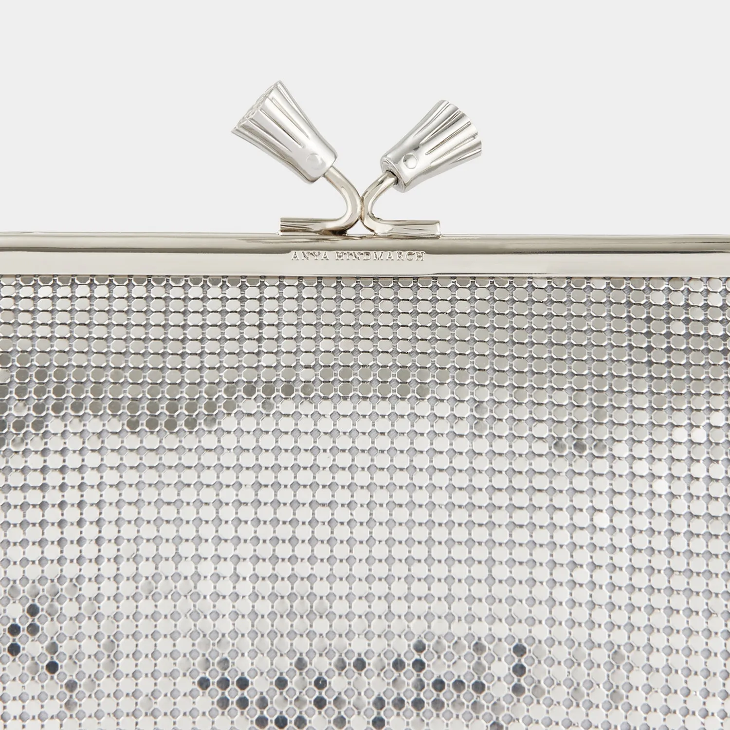 Maud Mesh Tassel Clutch