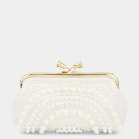 Maud Pearl Tassel Clutch