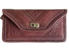 M'dina Wristlet Clutch - Brown