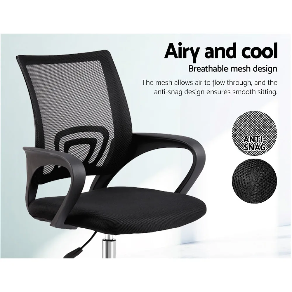 Mesh Executive Office Chair Computer Chair Mid Back - Black