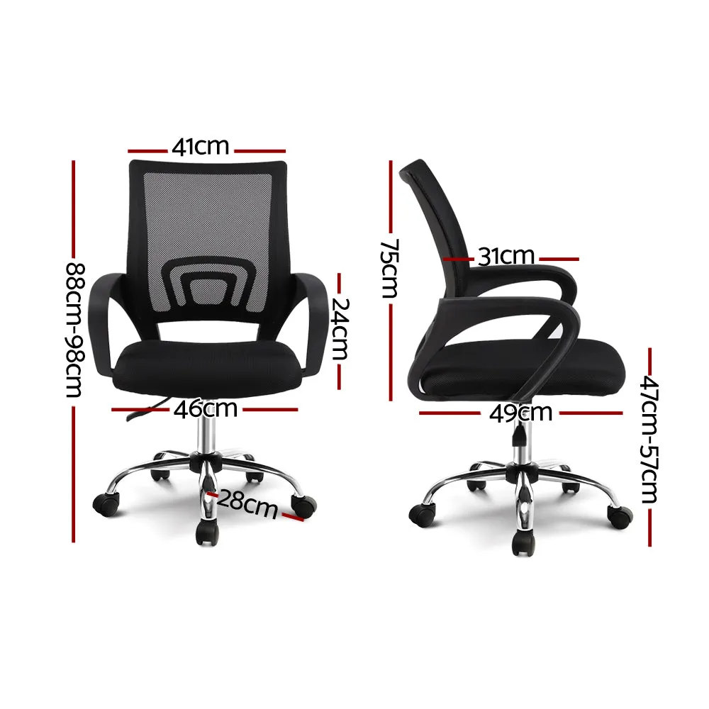 Mesh Executive Office Chair Computer Chair Mid Back - Black