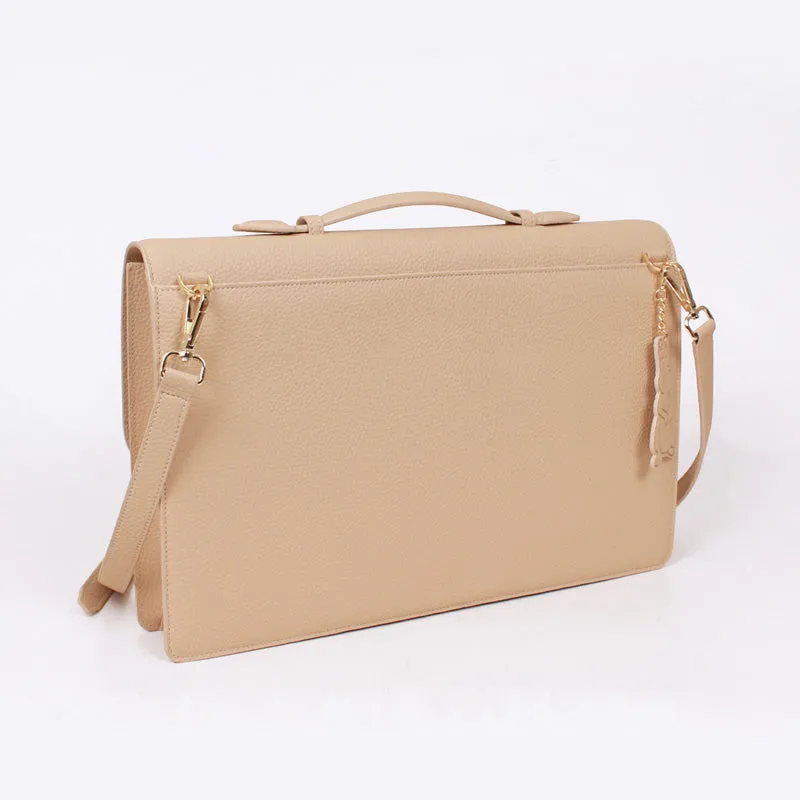 novo beige 13" 15" boutique briefcase