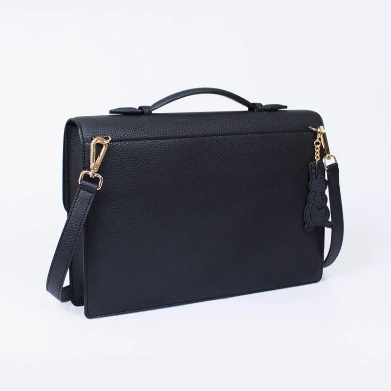 novo black 13" 15" boutique briefcase