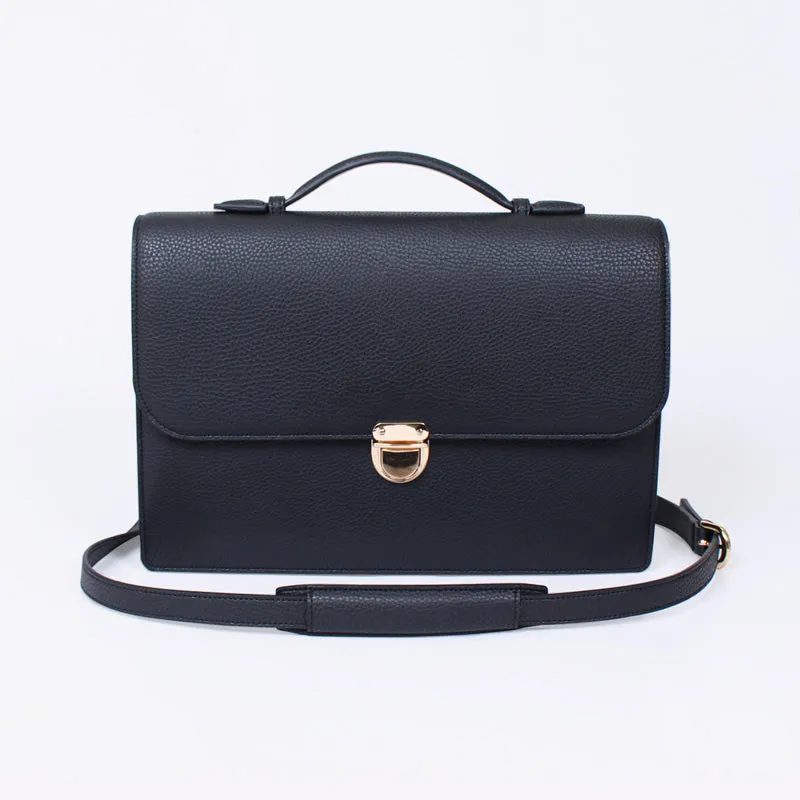 novo black 13" 15" boutique briefcase