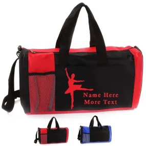 Personalized Kid's Sports Duffel Bag - Ballet