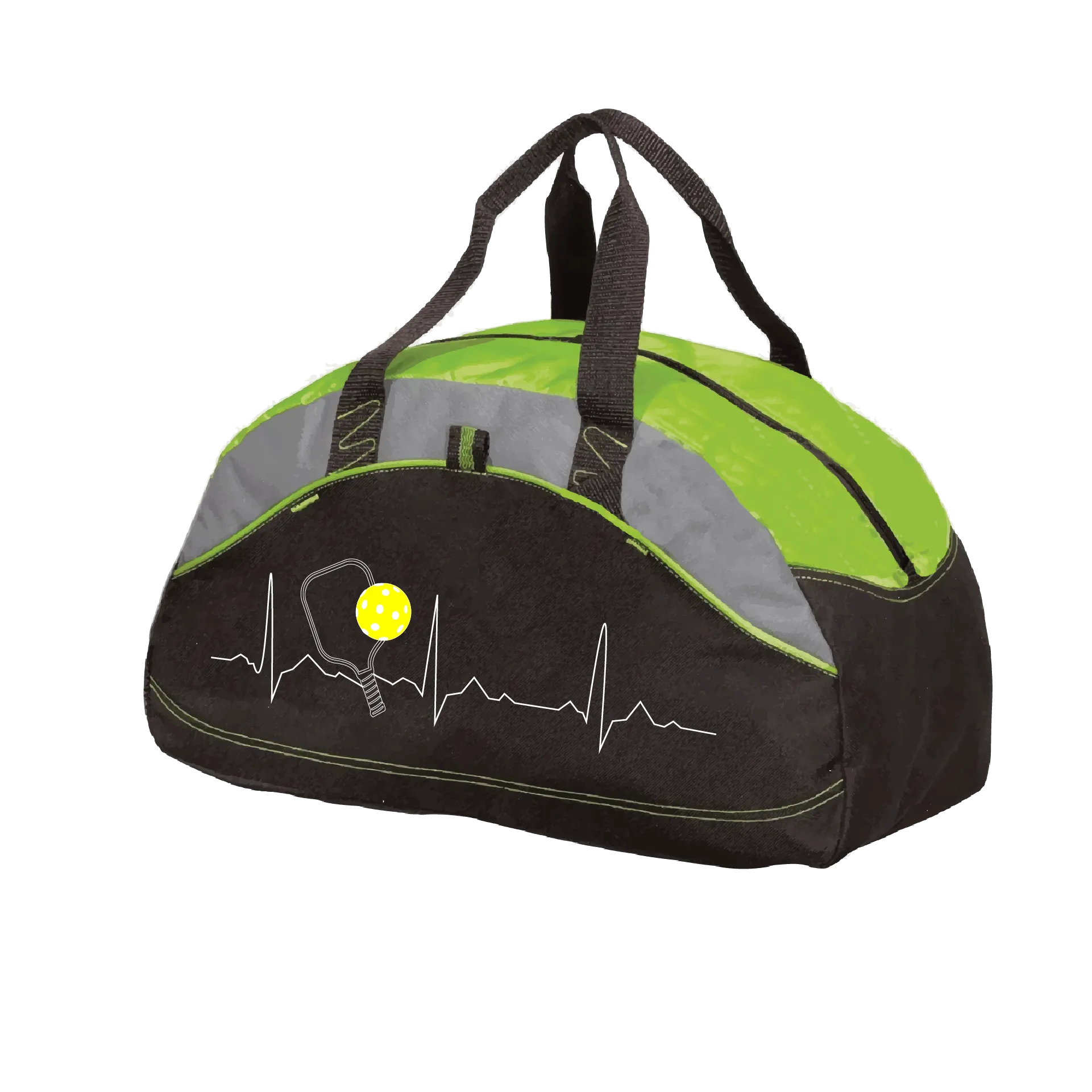 Pickleball Heartbeat EKG | Pickleball Sports Duffel | Medium Size Court Bag