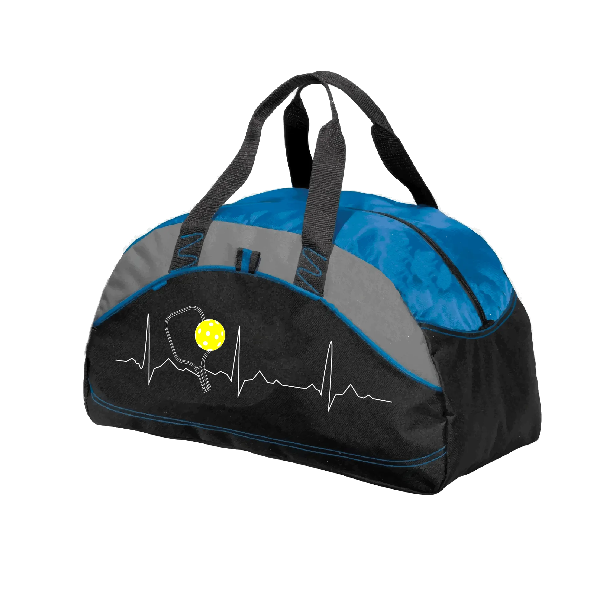 Pickleball Heartbeat EKG | Pickleball Sports Duffel | Medium Size Court Bag