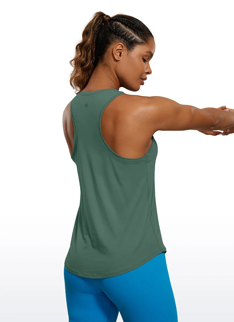 Pima Cotton Hip-Length Tank Racerback