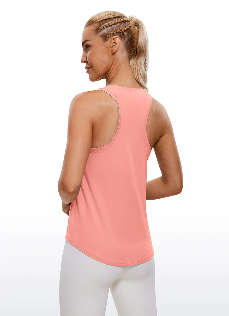 Pima Cotton Hip-Length Tank Racerback