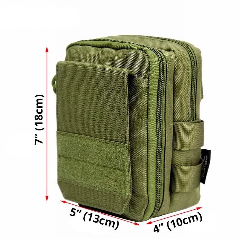 SA-P7 Military Style Compact MOLLE System Pouch / Bag with Shoulder Strap