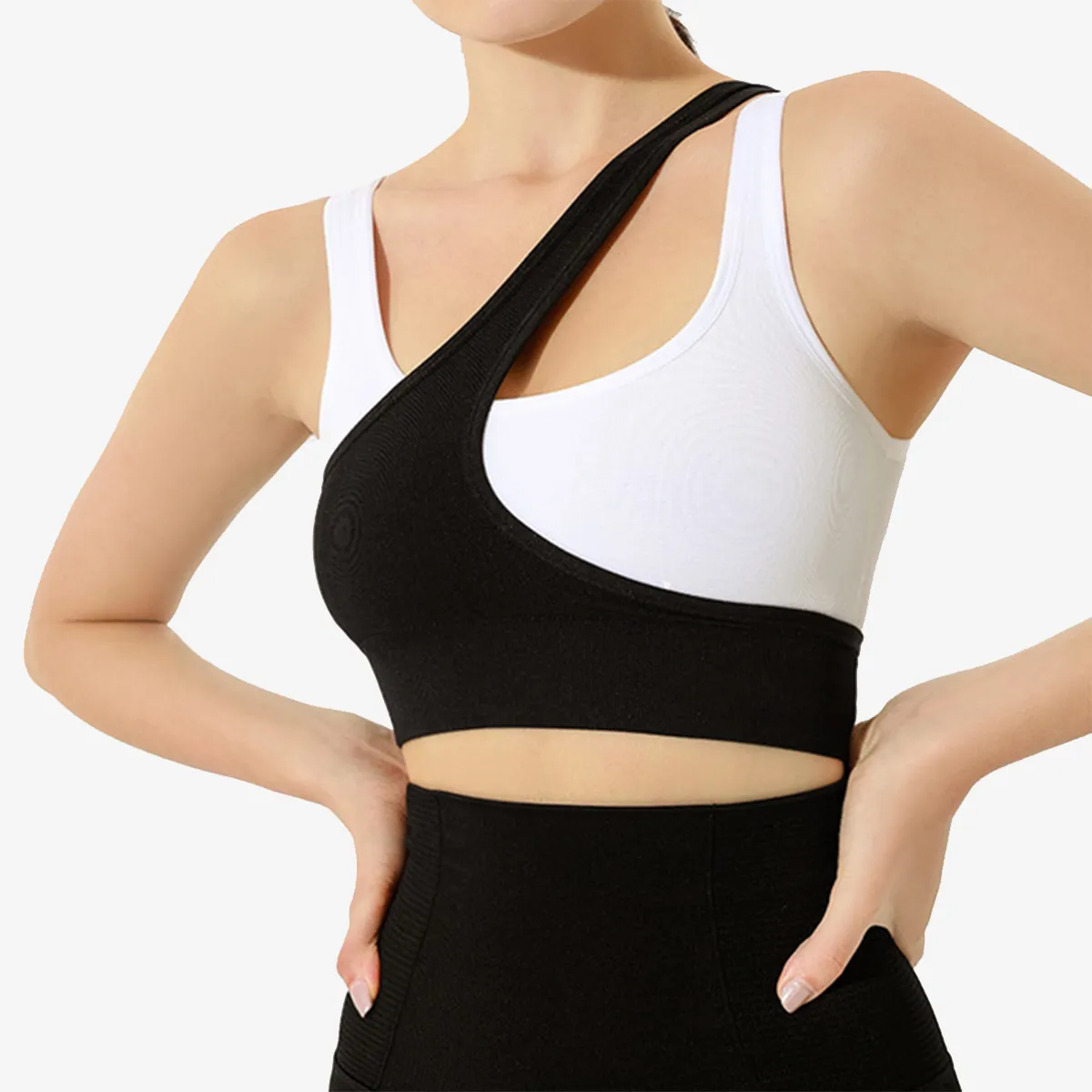 SALE - Overlay Two Tone Sports Bra