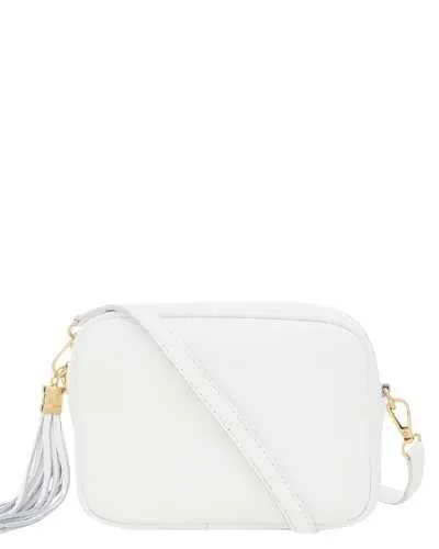 SANO SOHO Style Soft Italian Leather Compact Camera Shoulder Bag, White