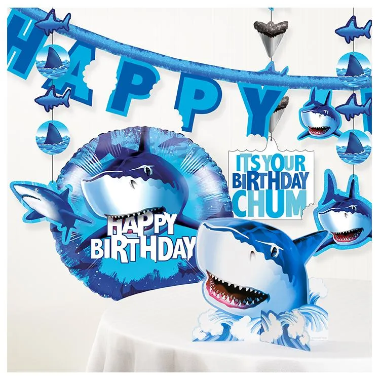 Shark Theme Birthday Party Tableware Package (#Type B)