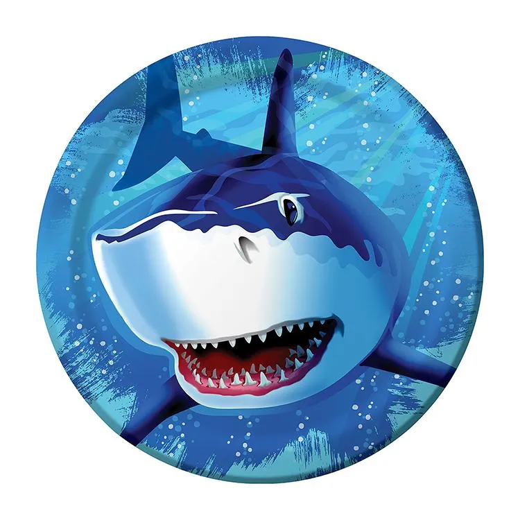 Shark Theme Birthday Party Tableware Package (#Type B)