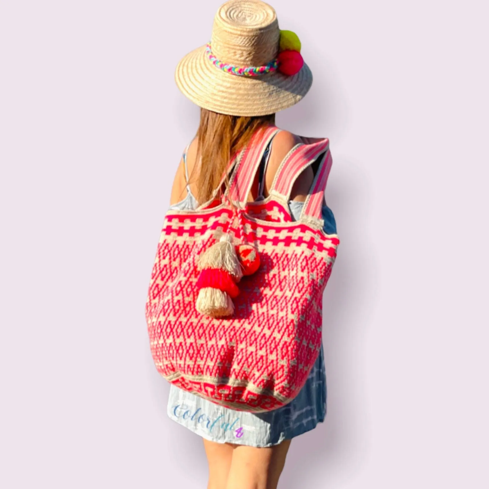 Spring & Summer Maxi Tote Beach Bags | Soft crochet XL