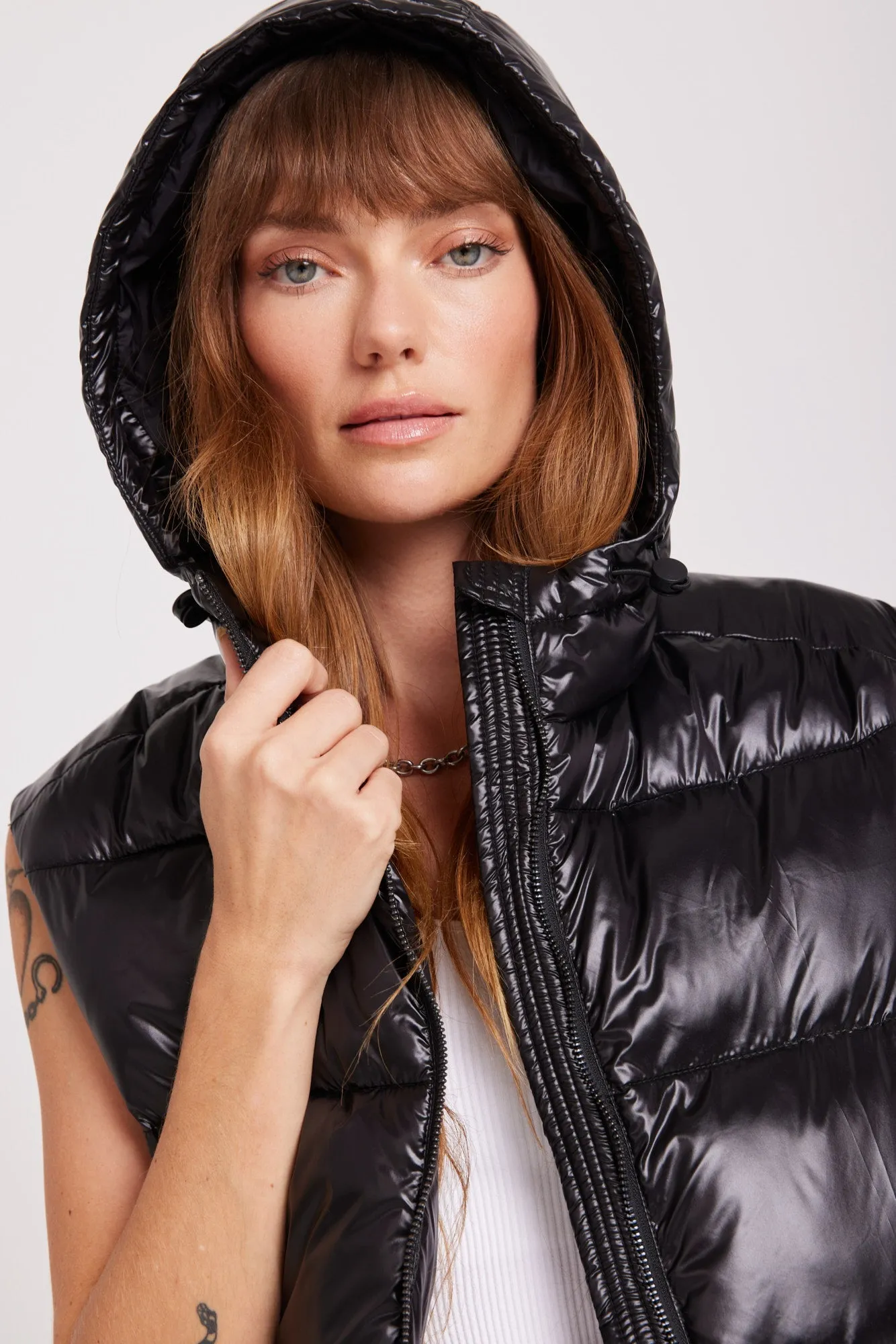 Stella Crop Puffer Vest