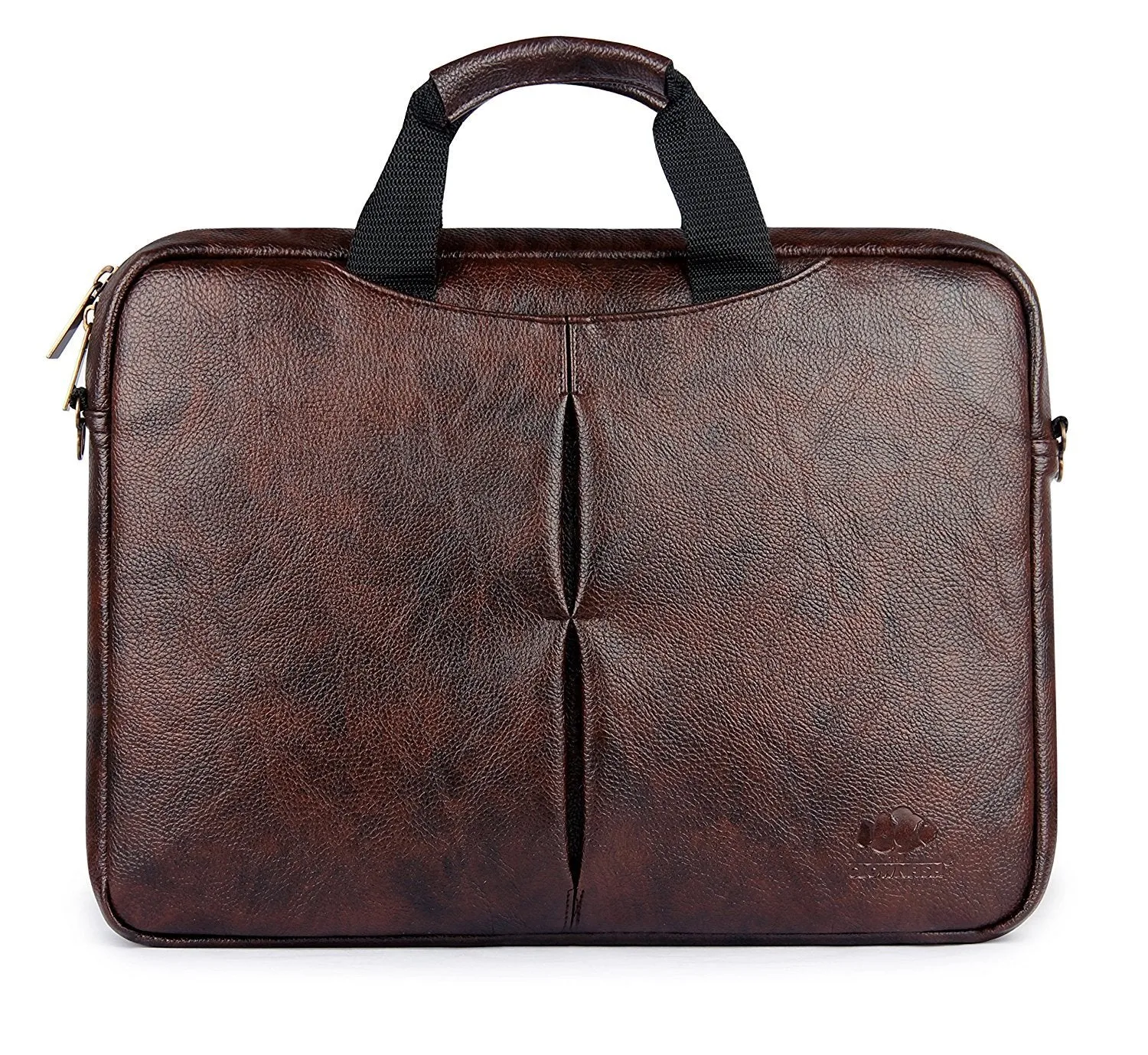 The Clownfish 13 inch / 14 inch Vegan Leather Laptop Bag | and |Tablet Bag | Macbook Pro | Macbook Air Laptop Bags| Laptop bag | Briefcase Bag| Slim Bag| (Dark Brown)