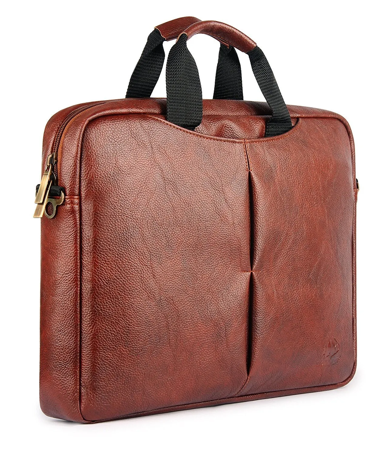 THE CLOWNFISH 13 inch / 14 inch Vegan Leather Laptop Bag | and |Tablet Bag | Macbook Pro | Macbook Air Laptop Bags| Laptop bag | Briefcase Bag| Slim Bag| (Tan)