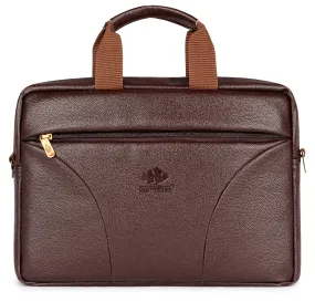 THE CLOWNFISH 14-inch Tablet and Laptop Briefcase (Chocolate)