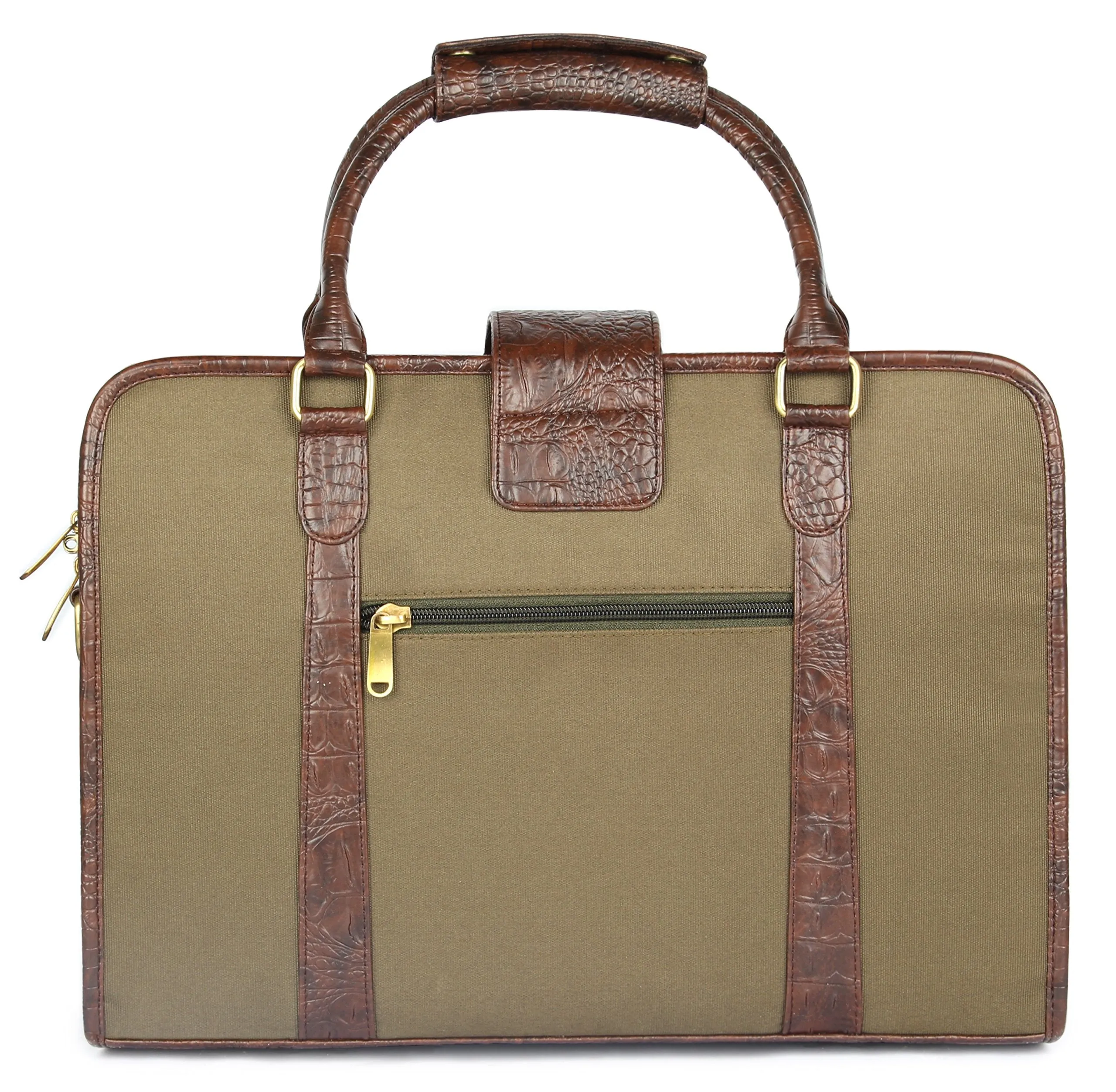 THE CLOWNFISH 8.3 Ltrs Green Softsided Briefcase (TCFLBPO-AB156OG21)