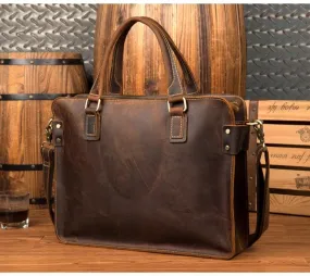 The Viggo Briefcase | Genuine Leather Messenger Bag