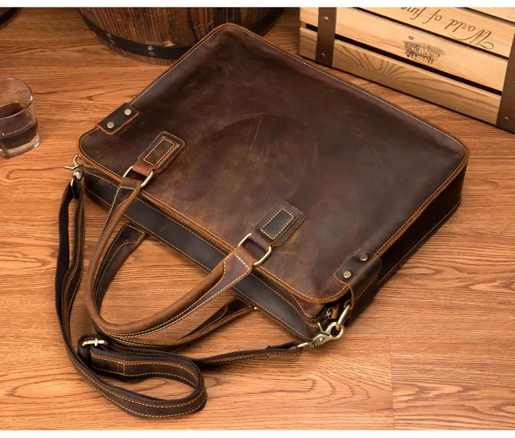 The Viggo Briefcase | Genuine Leather Messenger Bag