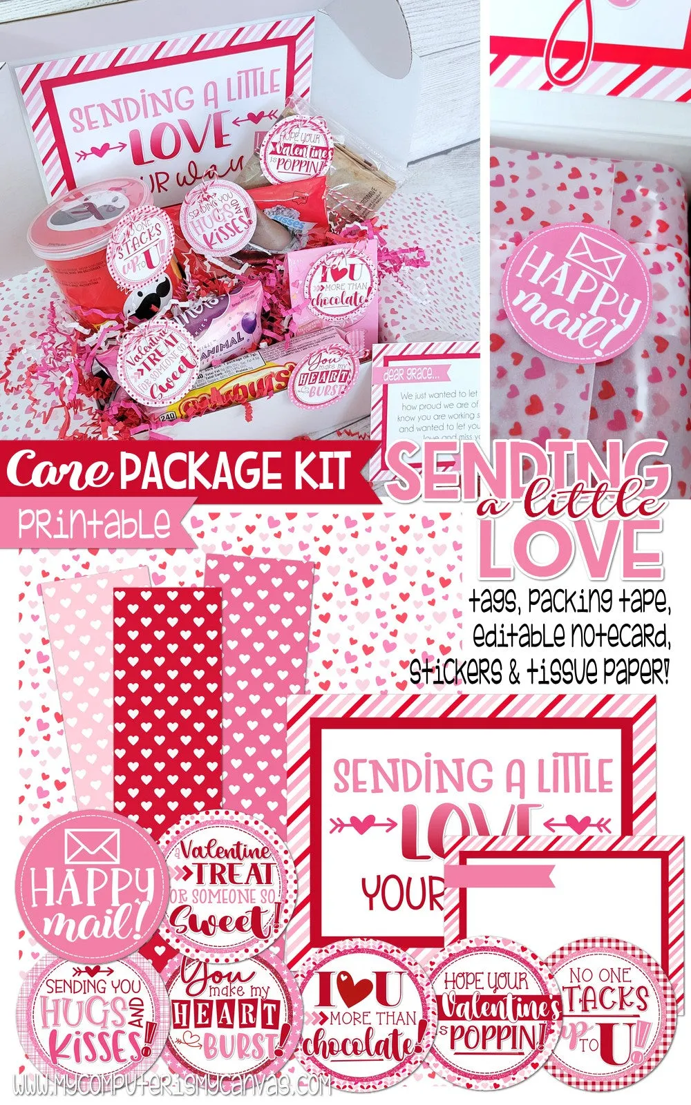 Valentine {Care Package Kit} PRINTABLE