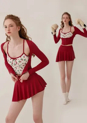 Stylish Strawberry Sports Skort for a Bright Look