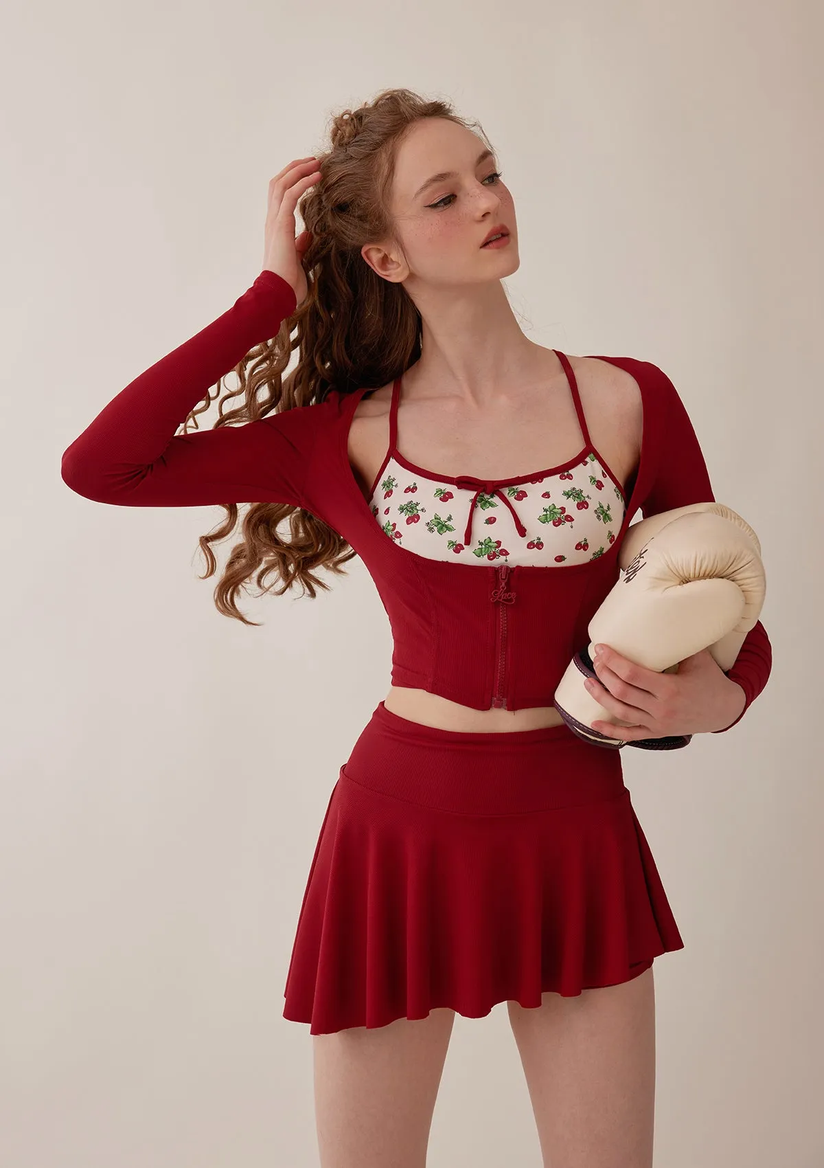 Stylish Strawberry Sports Skort for a Bright Look