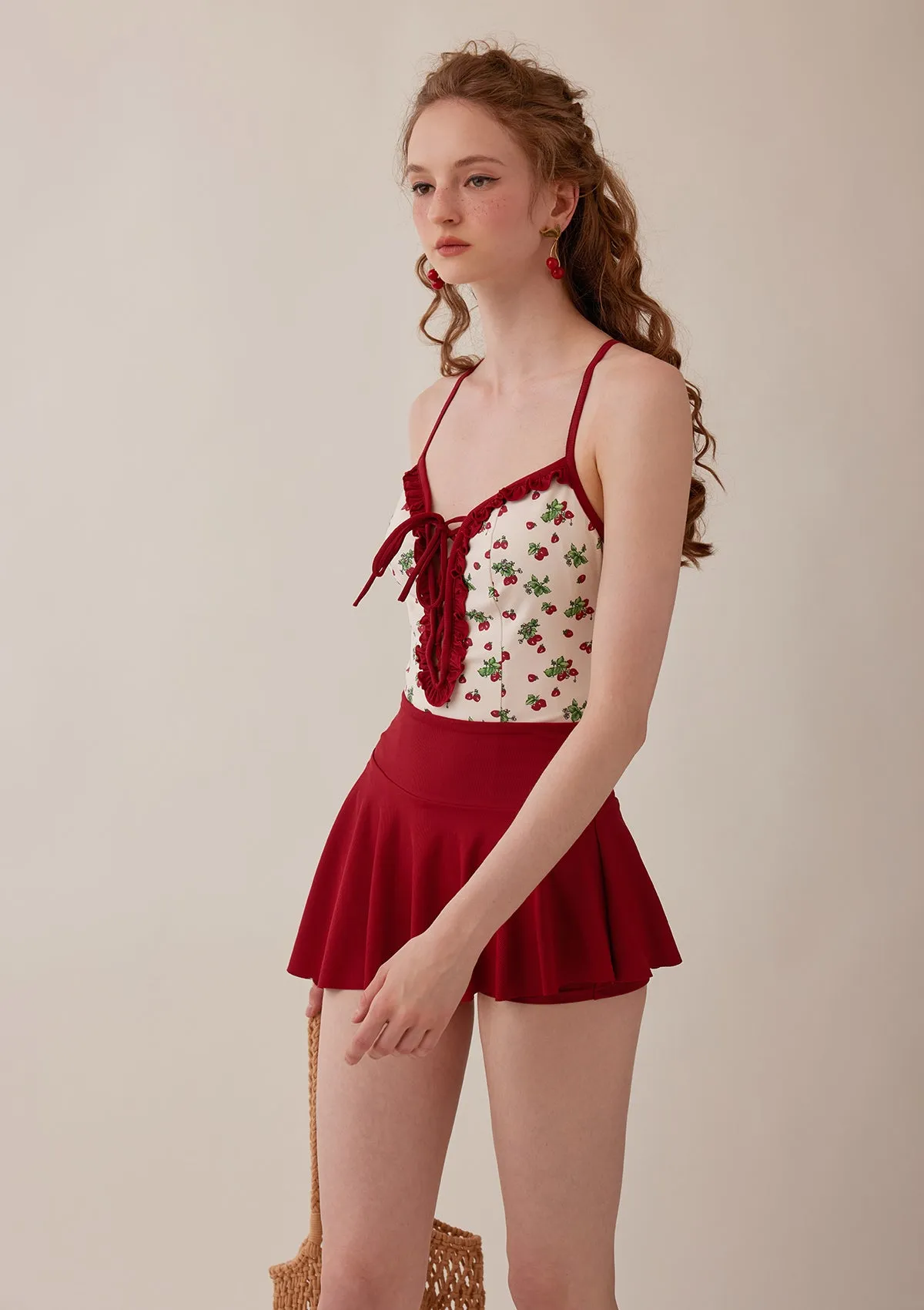 Stylish Strawberry Sports Skort for a Bright Look