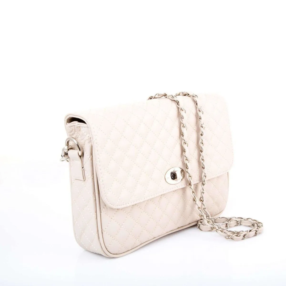 Vienna Quilted Soft Leather Cross Body Clutch Bag