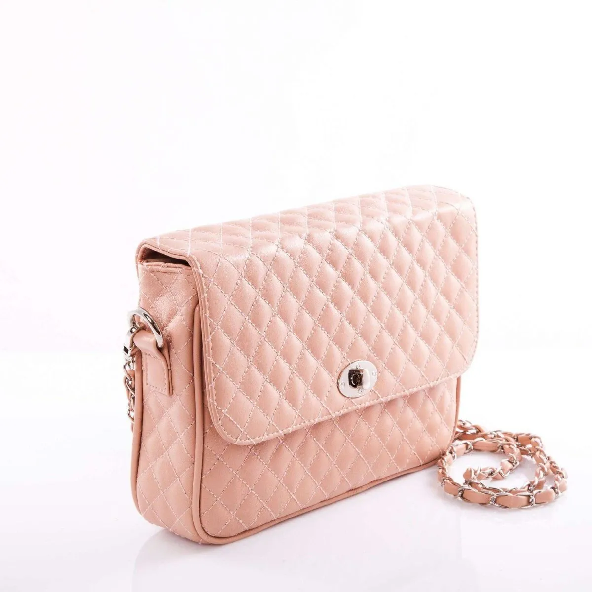 Vienna Quilted Soft Leather Cross Body Clutch Bag