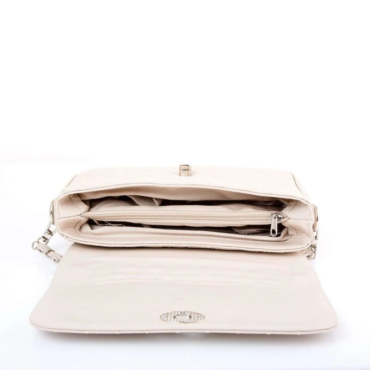 Vienna Quilted Soft Leather Cross Body Clutch Bag