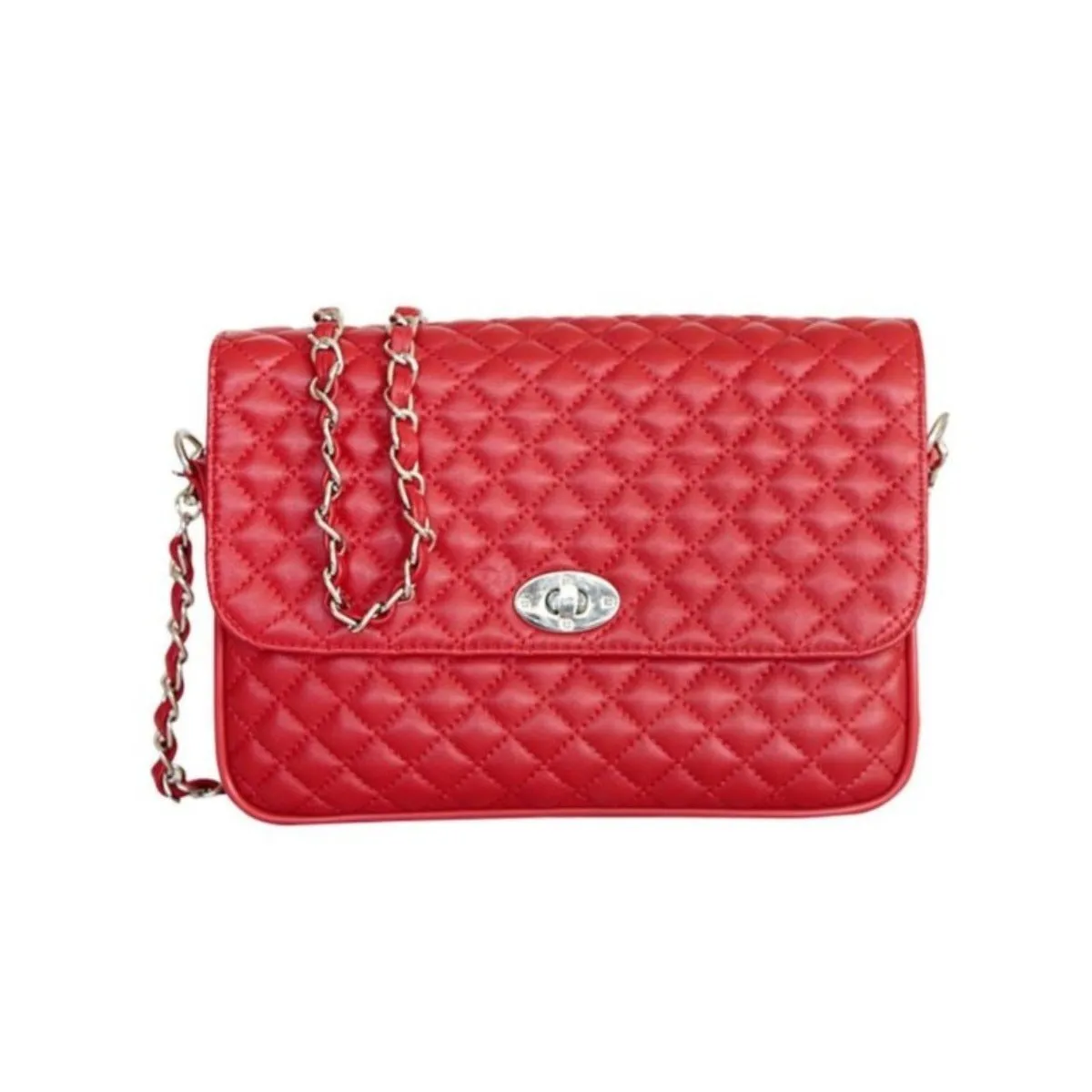 Vienna Quilted Soft Leather Cross Body Clutch Bag