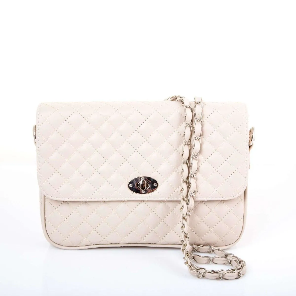 Vienna Quilted Soft Leather Cross Body Clutch Bag