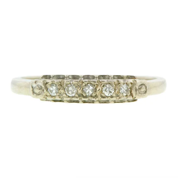 Vintage Diamond Wedding Band