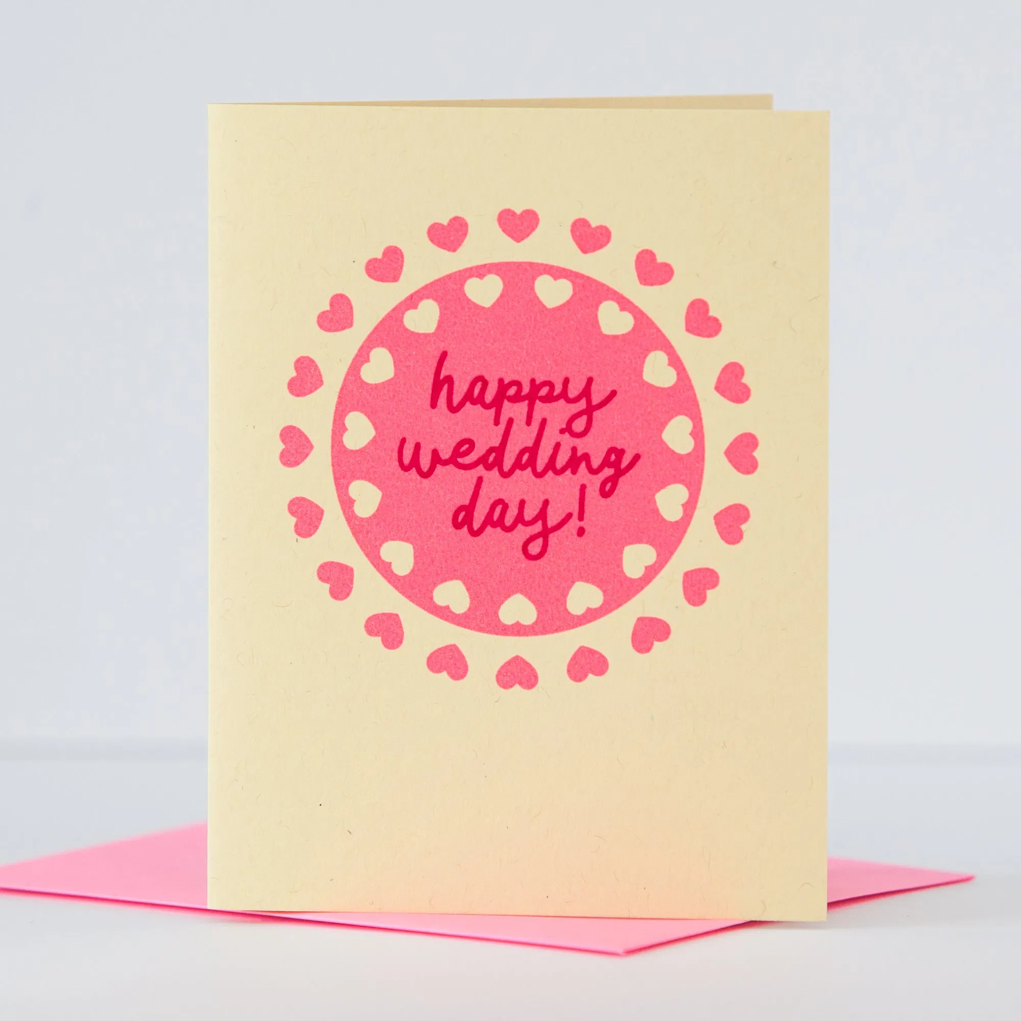 wedding card, happy wedding day hearts, congratulations card